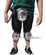 Medieval Steel Leg Armor Knee Cops &amp; Groin Buhurt Fighter Crotch for LAR... - $145.00