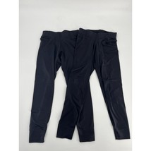 Patagonia Kid&#39;s Lot of 2 Capilene Base Layer Leggings Sz S Solid Black - £24.11 GBP