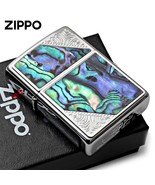 Western Series Shell Metal Zippo Oil Lighter MIB - $1,535.18 MXN