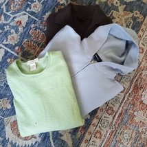 100% Cashmere Sweater 3 LOT UPCYCLE Faconnable Simply Cashmere Kaisime F... - £64.72 GBP