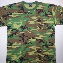 Rothco Mens Woodland Camo T-Shirt Sz 2XL Hunting Military NWOT - $14.45
