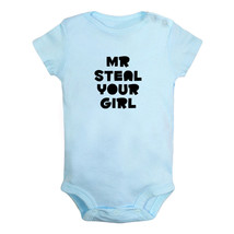 Mr Steal Your Girl Funny Bodysuits Baby Romper Infant Kids Short Jumpsuit Outfit - £8.78 GBP