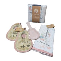 5 Pc DG Dolly Parton Kitchen Collection – Guitar Spoon Rest Discontinued - $54.00