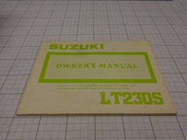 OEM Suzuki  Owners Manual 1987  87   LT230S LT 230 S    99011-22A23-03A - $25.12