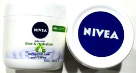 2 Nivea Body Cream Aloe And Hydration Deep Moisture Serum Normal To Dry Skin - $33.99