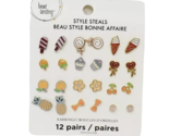 Bead Landing 12 Pair Earring Set - New - Popsicles, Cupcakes, Ice Cream ... - $12.99