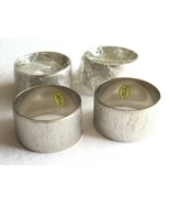 Vintage Lot Of 4 Silver Tone Etched/Textured Rings Napkin Holders Hong K... - $213.11 MXN