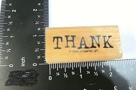 Thank Rubber Stamp Stampin Up 2005 Typewriter Font Show Gratitude Apprec... - $2.97