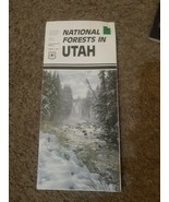 VTG Vintage 1990 National Forests In Utah Brochure Forest Service Pamphlet - $26.66 CAD