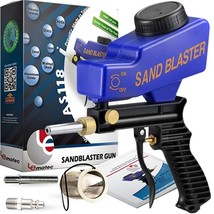 Portable Sand Blaster Gun Kit, Multipurpose Sandblasting Tool Complete With Conn - £49.54 GBP