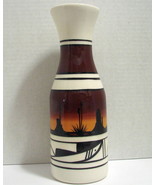 Cedar Mesa Navajo Pottery Carafe Hand Painted Signed Glazed - £23.97 GBP