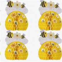 Beehive Buzz Double-Sided Table Centerpiece Decorations - Honeycomb Hone... - $32.66