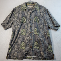Tommy Bahama Shirt Mens Size Medium Multi Floral Short Sleeve Collar Button Down - £15.25 GBP