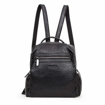 Contact&#39;s Casual Backpack Women 100% Leather  Bag For Girls Quality Female Schoo - £111.35 GBP