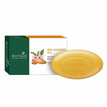 Lot of 3 pack 225 gm Biotique Bio Almond Oil Nourishing Body Soap Face Skin Care - £18.35 GBP