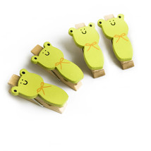 [Smile Frog] - Wooden Clips / Wooden Clamps / Mini Clips - £17.71 GBP