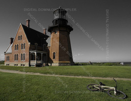 Block Island, NY, South East Lighthouse (photography) / Printable Download - £1.59 GBP+