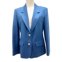 Pendleton Women&#39;s Petite Blue Classic Wool Long Sleeve Blazer USA Oregon - £38.93 GBP