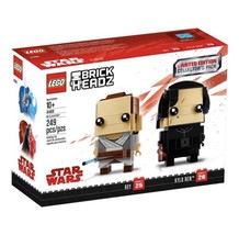LEGO 41489 Star Wars BrickHeadz Rey &amp; Kylo Ren Limited Edition Brick Hea... - £56.97 GBP