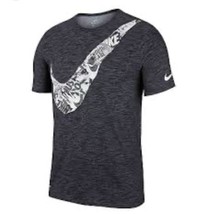 Nike Graphic Men  T-Shirt White Heather Gray Black Size M Medium Shirt S... - $18.69