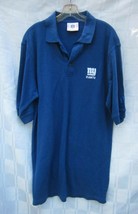 NY GIANTS Logo NFL Cotton Short Sleeve Polo Shirt Mens Medium VF IMAGEWEAR - £22.32 GBP