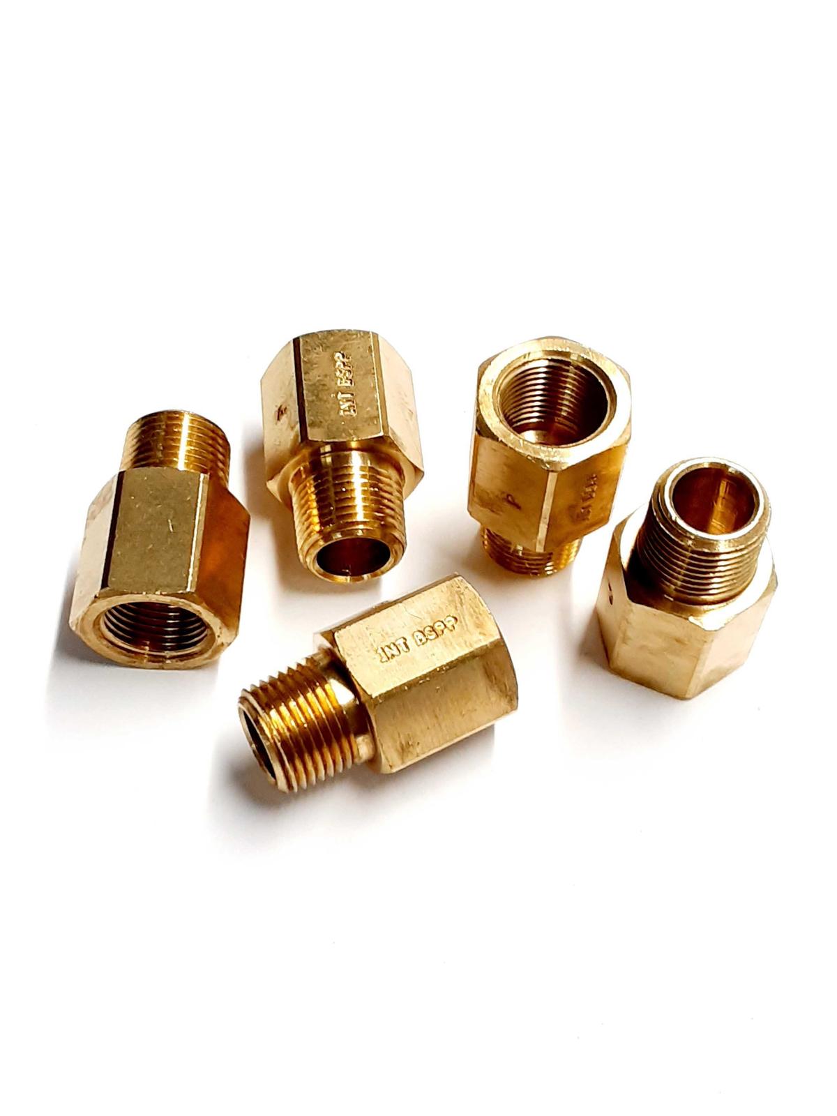 Int Bepp 3/8&quot; X 5/8&quot; Brass Reducer Lot of 5 - $12.99