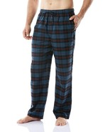 CQR Men&#39;s 100% Cotton Plaid Flannel Pajama Pants, Brushed Soft Lounge Na... - $26.59 CAD