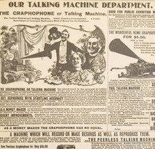1900 Graphophone Talking Machine Advertisement Victorian Sears Roebuck 5... - £14.44 GBP