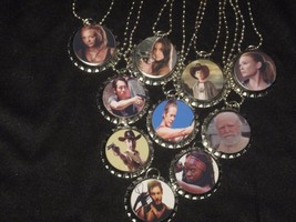 walking dead theme Bottle Cap Necklaces party favors lot of 10 - $8.46