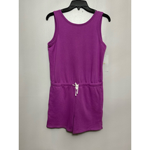 Z By Zella Womens Romper Playsuit Purple Sleeveless Short Drawstring Kni... - $39.88