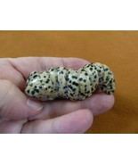 (Y-CATE-722) Little spotted CATERPILLAR Inch WORM figurine gemstone worm... - $439.71 MXN