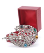 Vintage Rhinestone Artist Palette Brooch – Multicolor Crystal Pin - €31,98 EUR