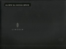 2006 Lincoln ZEPHYR sales brochure catalog portfolio US 06 - $8.00