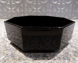 Vintage Arcoroc Black Octogon Bowl Dish France 29  - £9.31 GBP