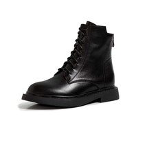vintage boots genuine leather round toe med heel online star high street fashion - £120.67 GBP