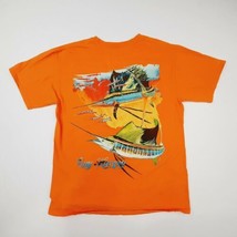 Guy Harvey by Aftco Mens T-Shirt Size M Orange Cotton QF15 - $9.89