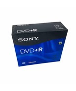 Sony DVD + R 10 Pack Recordable Discs 120 min 4.7 GB Blank New Sealed - £18.64 GBP
