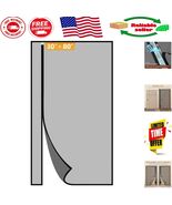 Modern Magnetic Mesh Screen Door - Fits 30x80 Doors, Easy Hook&amp;Loop Inst... - $884.69 MXN