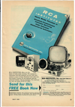 1959 RCA Institutes Vintage Print Ad Home Study Courses Electronics Tele... - $14.45