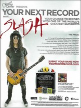 Guns N&#39; Roses Slash 2010 Ernie Ball Guitar Strings &amp; Pick advertisement ad print - £3.14 GBP