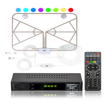 Indoor Antenna Amplified 100 Miles Range HD Digital TV + Digital Convert... - $37.61