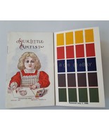 1902 antique CHILD&#39;S WATERCOLOR PAINT BOOK wh river junction vt confecti... - £38.07 GBP