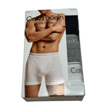 $46 Calvin Klein Underwear Men&#39;s Gray 3-Pack NB4003 Cotton Boxer Briefs ... - £19.40 GBP