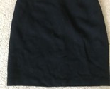 Vintage Eddie Bauer Black Wool Blend Straight Lined Pencil Skirt Size 14... - $24.73