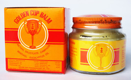 3 pieces 22g Natural Golden Cup Thai Herbal Pain Massage Balm Oinment Jar - £18.86 GBP