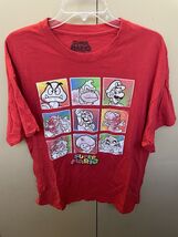 Super Mario Nintendo Men’s Shirt Size XL Red Block Characters - $3.88