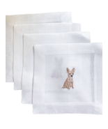 Lettermade Chihuahua Embroidered Cocktail Napkins - Set of 4 - €46,88 EUR