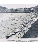 1930&#39;s RPPC Spain San Sebastian La Concha Beach Real Photo Postcard Basque - £7.49 GBP