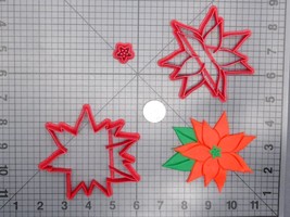 Christmas - Poinsettia Flower 266-E280 Cookie Cutter Set - $6.50+