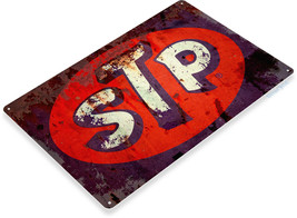STP Motor Oil Logo Gas Station Garage Retro Rustic Vintage Wall Decor Me... - $11.95